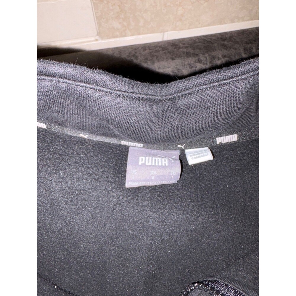 used lg black puma pullover sweater